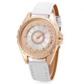 Quartz Watch with Alloy Dial  - WHITE