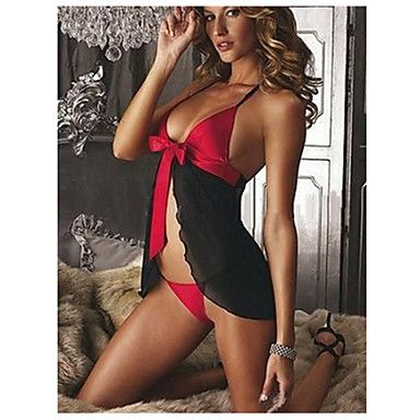 Cinta & Liga/Lingerie com Renda/Conjunto Completo/Roupão/Cetim & Renda/Ultra Sexy (Chiffon/Algodão/R