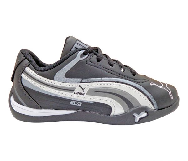 Tênis Infantil Puma DRI Preto e Prata MOD:12923
