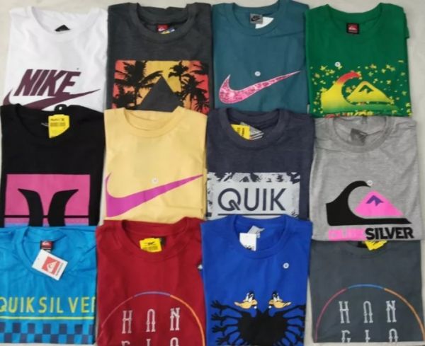 Kit C/20 Camisas Camisetas De Várias Marcas Variadas Atacado