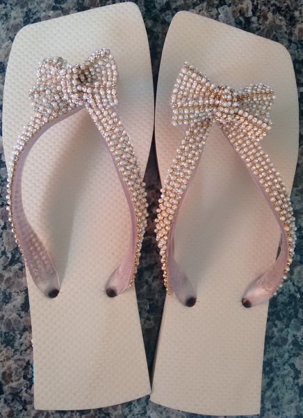 Chinelos de Borracha Fem Customizados