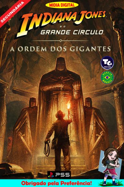 *Alugado 03/11 - Indiana Jones e o Grande Círculo + DLC: A Ordem dos Gigantes - Secundária - PS5*