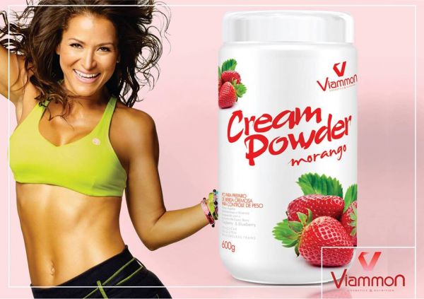Cream powder (sheik) 600g  sabor: morango
