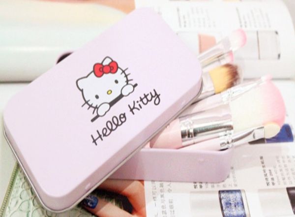 Kit Pincéis Hello Kit 7 pcs - Preto ou Rosa