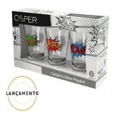 Kit De 3 Mini Copos Dose - Pop Art - Cisper