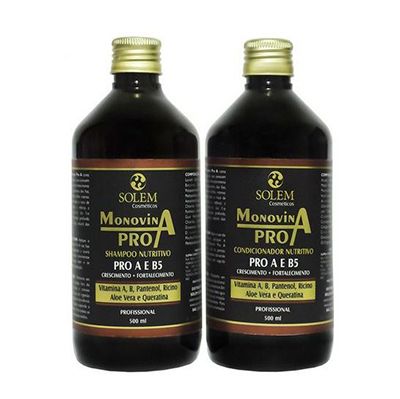 Kit Monovit 500ml Solem 02 Steps - Crescimento e fortalecimento dos cabelos.