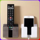 Suporte de Parede Para Celular e Controle Remoto, Organizador Com Adesivo