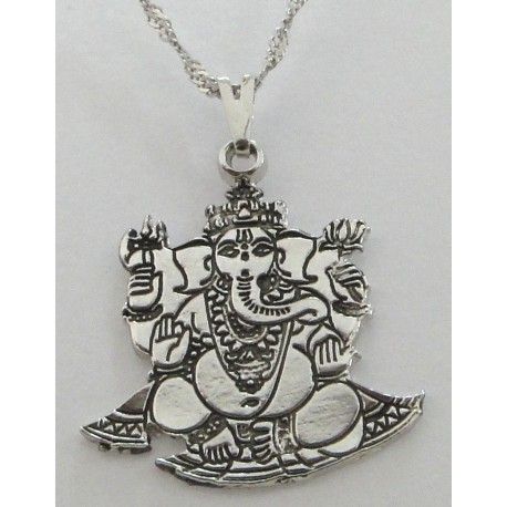 Gargantilha Ganesha Prata
