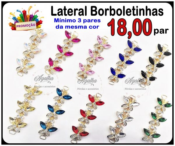 Lateral Borboletinhas (Promoção) Mínimo 3 pares