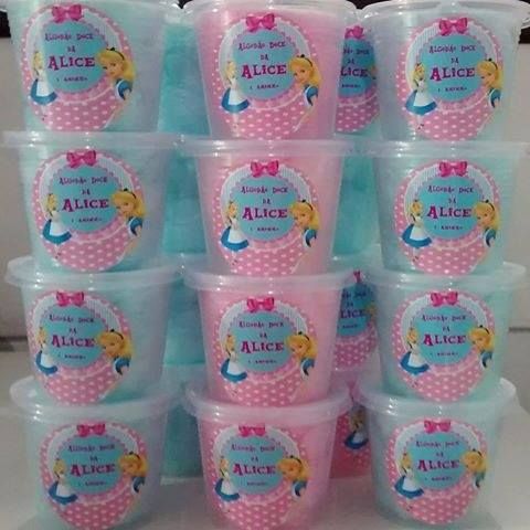 Algodão Doce no pote personalizado