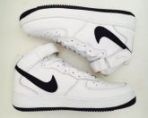 BOTA NIKE AIR FORCE COURO BRANCO C/ PRETO - NA-93