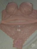 Conjunto corpete com base e tanga em tule