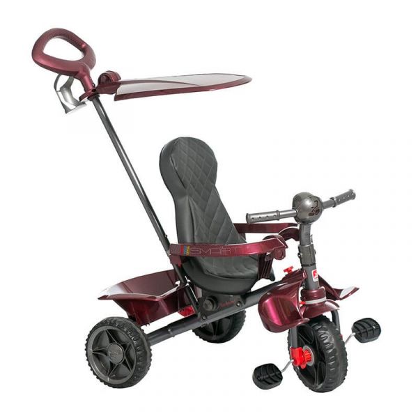 Triciclo Smart Reclinável Vinho Bandeirante 266