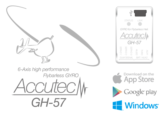 Flybarless 6 Axis Gyro Accutec GH-57 COD 0H8005