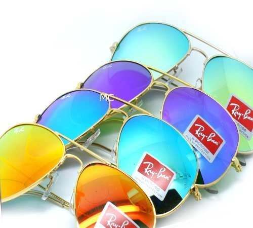 Ray Ban Aviador Espelhado - Lentes De Cristal