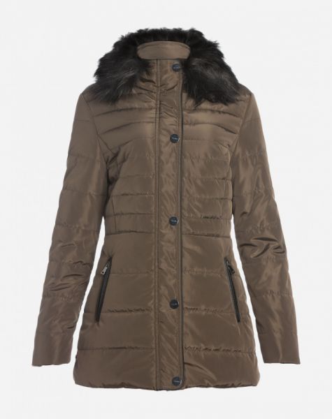 CASACO LONGO NYLON FUR AMARO