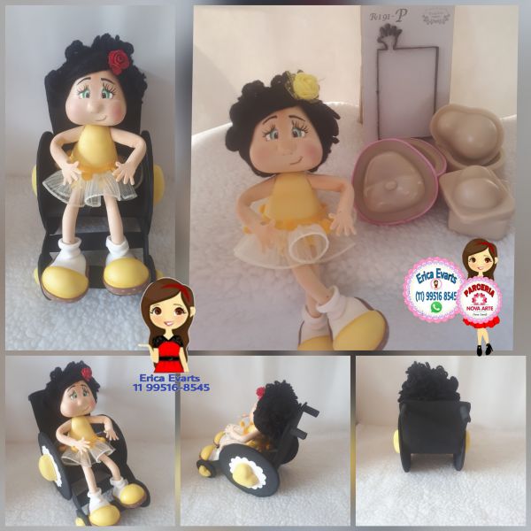 Kit boneca cadeirante
