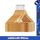 Cabides de madeira maciça para terno