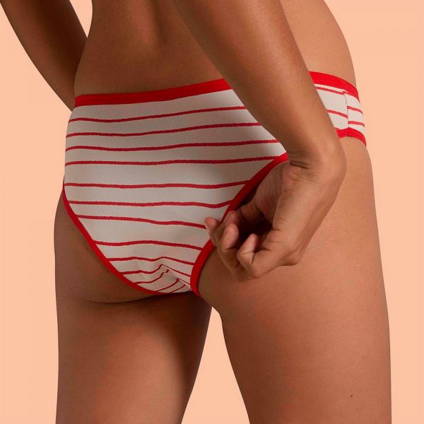 Calcinha Absorvente Bela Gil XGG - Branca e Vermelha