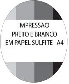 Impressão P&B (Preto e Branco) 50uni