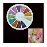 Decoração de Unhas Caviar 12 cores BSU0008