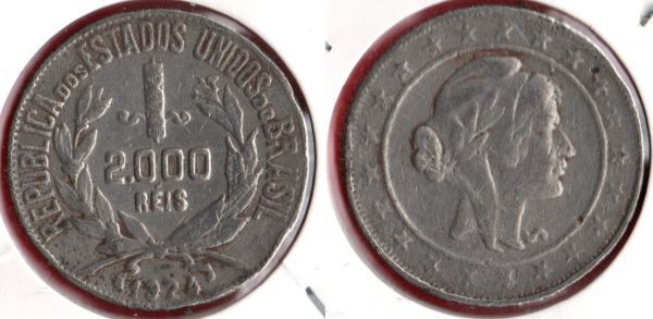 MAG P710-1 2000 réis 1924 (tir. 9.147.000)