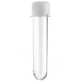Tubete 13cm c/ tampa branca (com 10 unidades)
