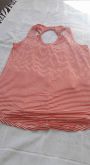 Blusa listrada branco/vermelho g