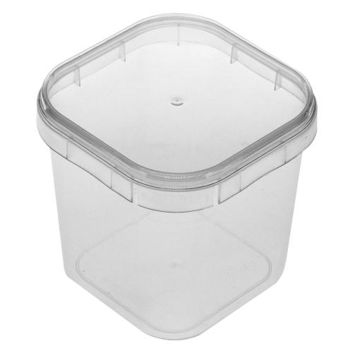 Pote Quadrado 220 com Tampa 10un