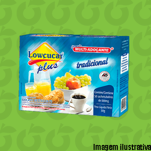 Adoçante Com Stevia 50 Sachês Lowçúcar
