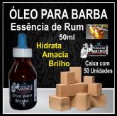 Óleo para barba de rum 50ml 50 unidades