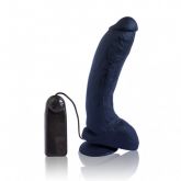 Pênis Grande e Grosso com Ventosa e Vibrador Imita Pele Humana - 23 x 5 cm