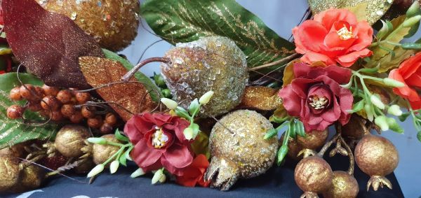 Guirlanda Frutas Secas e Flores