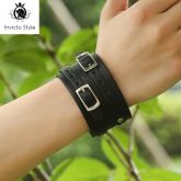 Pulseira de couro do punk