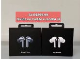 Fones de Ouvido Buds R$179,99 - Sistems Sem Fio com Estojo de Carregamento, Bluetooth 5.0, Branco.