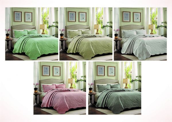 Colcha Casal Celine Home Design 220x240 3 Pecas Cores Lisas Sortidas Corttex