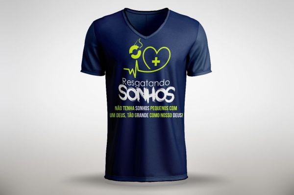 Camiseta ResgatandoSonhos Azul Marinho