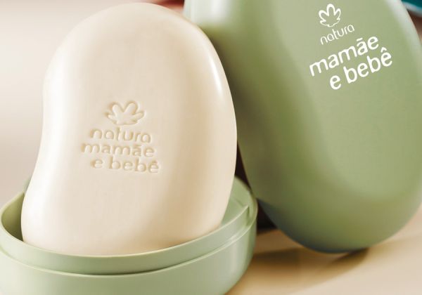 Sabonete em Barra Vegetal com Saboneteira Mamãe Bebê - 100g