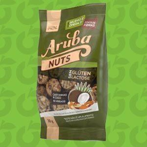 Biscoito Aruba Coco Nuts 30 Gramas Zero Glúten Zero Lactose
