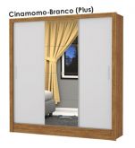 Roupeiro Veneza ou Clara Plus Gold 3P4G Cinamomo.Branco Carioca