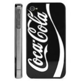 CASE COCA COLA ZERO PRETA PARA IPHONE 4 E 4S