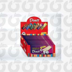 Chocolate Branco com Coco 25 Gramas Diatt Caixa com 12