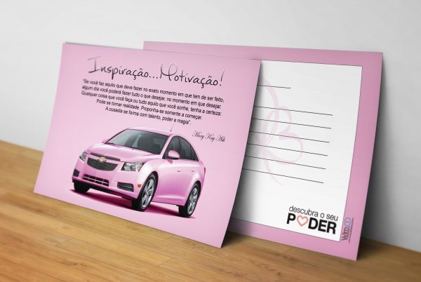 Postal Carro Rosa