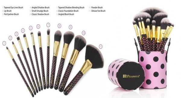 BH Cosmetics 11 Peças Pink - A- Dot Brush Set