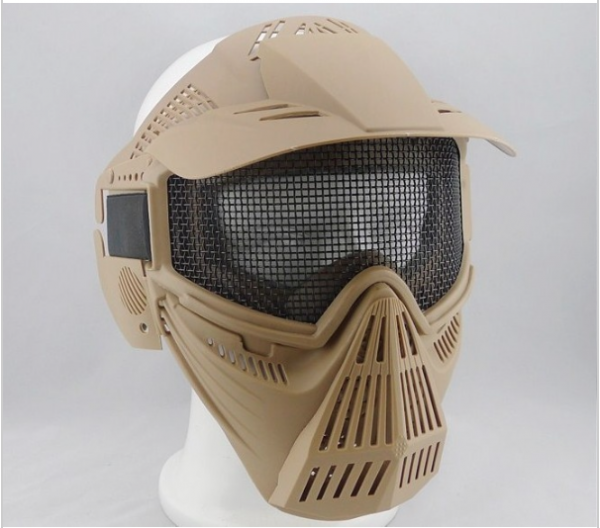 Metal Líquido malha Bulletproof Airsoft mascarar Paintball G