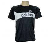 Camisa Adidas Dry Fit Preta e Branca