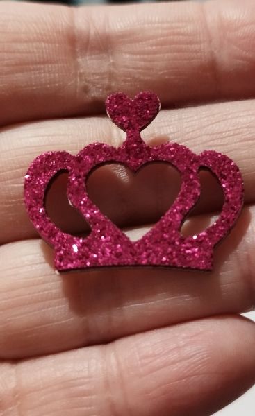 Coroa Princesa Pink (72 Adesivos)