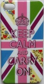 CASE KEEP CALM COLORIDA PARA IPHONE 4 E 4S