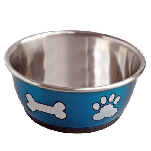 Comedouro Azul Metalico 1