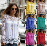 Blusa Eva - renda - Cod.: 376